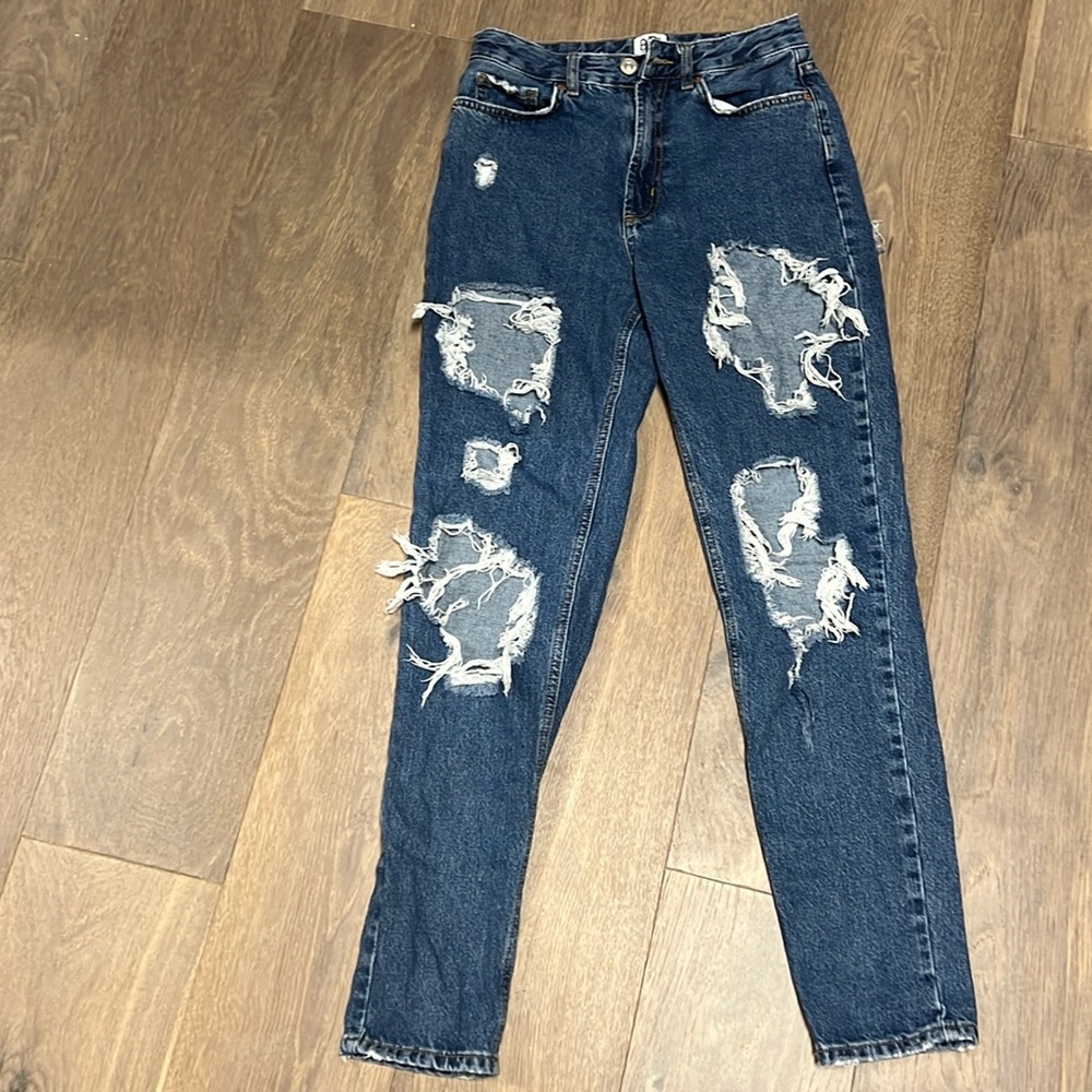 BDG Urban Outfitters Destroyed Mom High Rise Jean